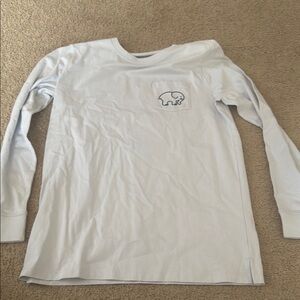 Ivory Ella Softball Light Blue Long Sleeve Tee Classic Crew